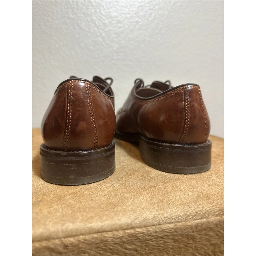 Johnston & Murphy Meade Woven  MOC Toe Derby Mens 8M w/ Lulu Toe Tips‎ Tree